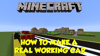 How to Make a WORKING Car in Minecraft