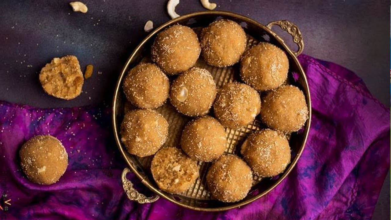 Churma Laddoo | Diwali Special | Whole Wheat Laddoo Recipe - चूरमा लड्डू | Home Chef