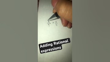 Adding rational expressions #shorts