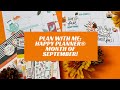 Plan with Me: September monthly in my catch all Happy Planner!