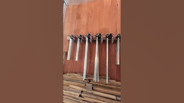 One hour project, clamp rack #satisfying #diy #woodworking