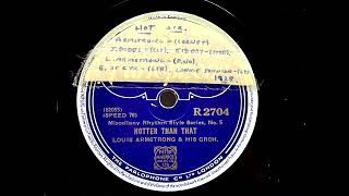 1939 LOUIS ARMSTRONG - Hotter Than That PARLOPHONE 10 R2704