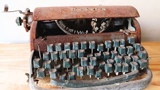 Restoration of an Old Rusty Typewriter ASMR (REMINGTON)