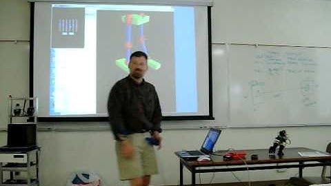 simulating bipedal robot to capture Forward Kinematics