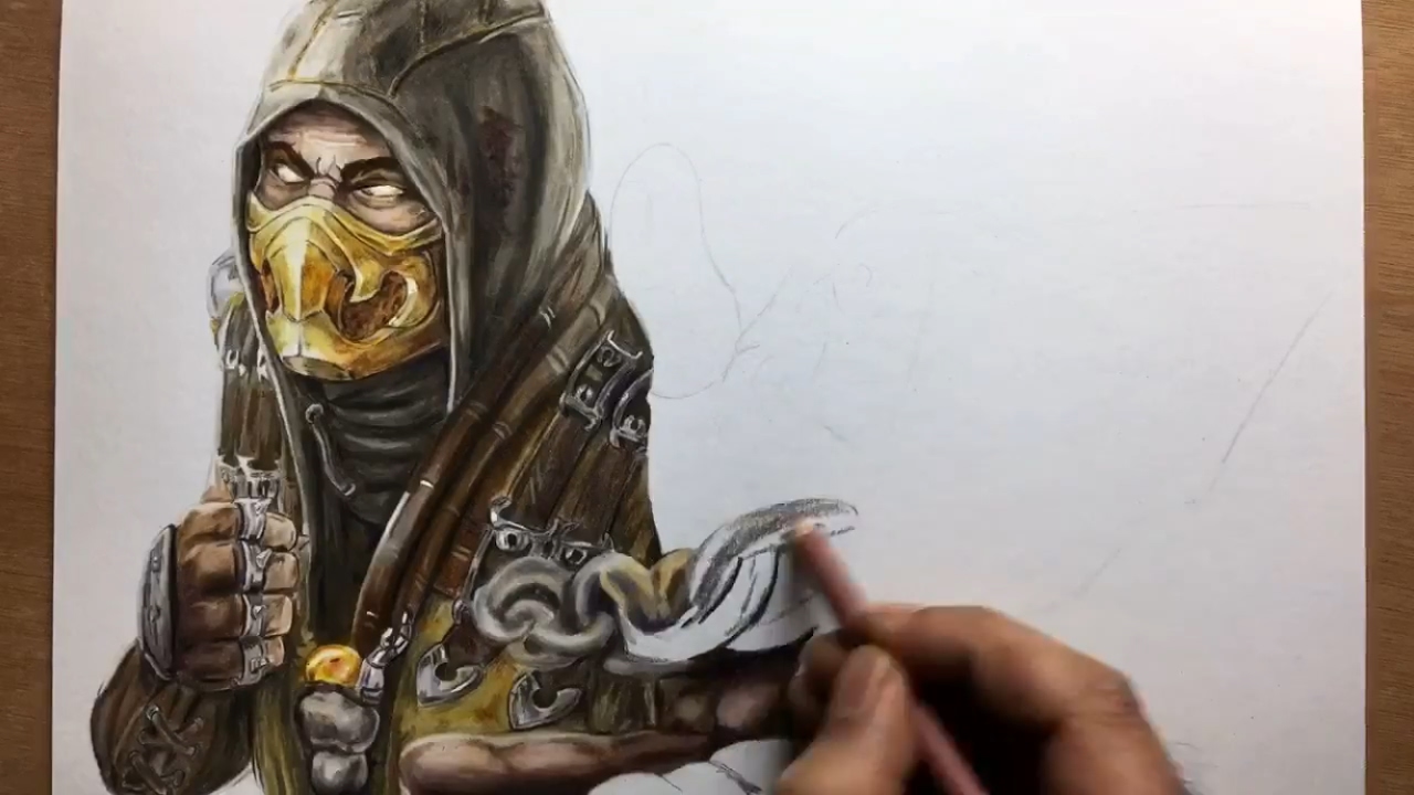 Mortal Kombat X Drawing Sketch - Drawing Skill