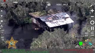 Aerial video shows flooding in Manatee County, Florida after Hurricane Ian