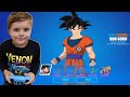 Buying Me & My 8 Year Old Kid SON GOKU Skin & Buying And Unlocking ALL DRAGON BALL Fortnite Skins