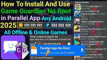 How To Install And Use Game Guardian in Parallel App No Root Any Android || 2025