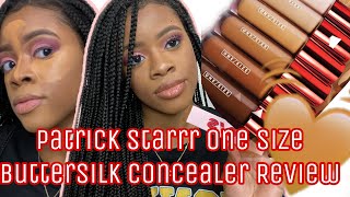 NEW ONE/SIZE TURN UP THE BASE BUTTER SILK CONCEALER REVIEW ♡ PATRICK STARRR