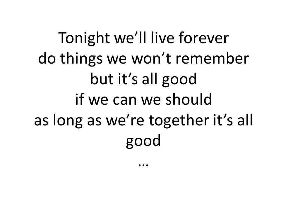 Union J Tonight (We live forever) - Lyrics Union J Tonight (We live forever) - Lyrics