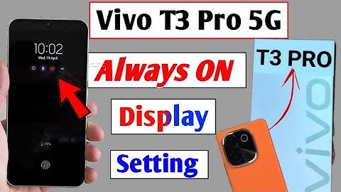 vivo t3 pro 5g always on display setting | How to Always on screen in vivo t3 pro 5g