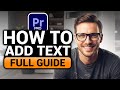 How To Add Text in Premiere PRO (FAST & EASY) | 100% WORKS | NO Yapping! | Add Text Premiere PRO