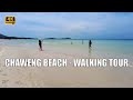 4K Koh Samui Chaweng beach 2 May 2022 - Virtual walking tour | Streets of Thailand