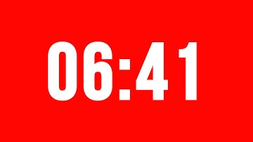 6 Minute 41 Second Timer With Alarm Without Music