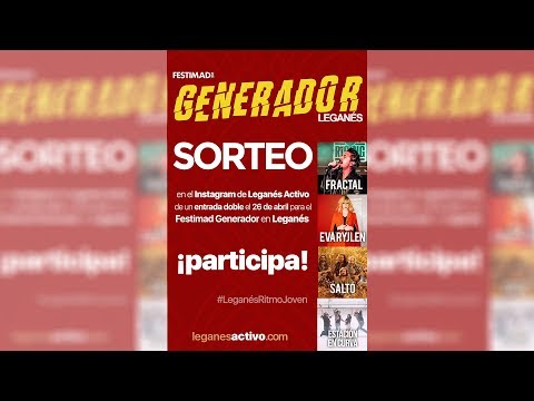 SORTEO FESTIMAD | 1 entrada doble #FestiMadGenerador | 26/4/2019