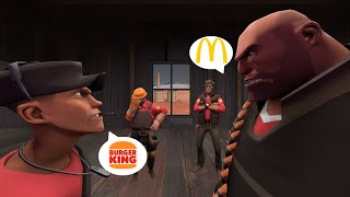 (TF2 15.ai) The Mercs Argue Over Their Favorite Fast Food Restaurants