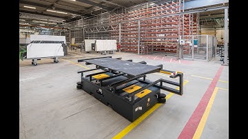 WEWO Techmotion | Arte di Granito | An AGV for moving Arte granite worktops