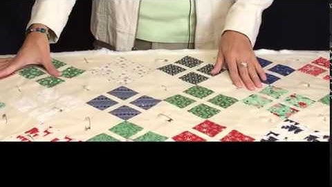 How to Pin Baste a Quilt with Nickel-Finish Safety Pins