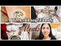 LARGE FAMILY MEALS OF THE WEEK || WHAT A LARGE FAMILY EATS IN A WEEK || FEED A CROWD MEAL IDEAS