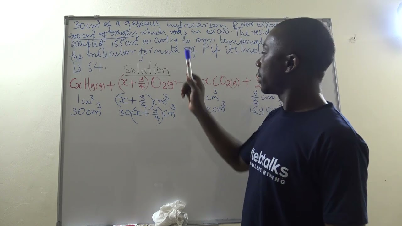 ⁣3  CALCULATIONS ON COMBUSTION OF  GASEOUS HYDROCARBONS