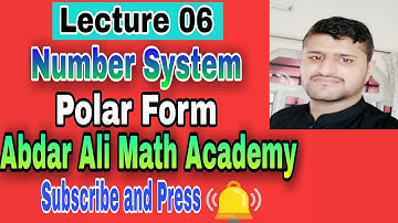 Number System|| Polar Form || 1st year|| Ex.# 1.3 Part 01|| Complex Numbers|| in Urdu/Hindi