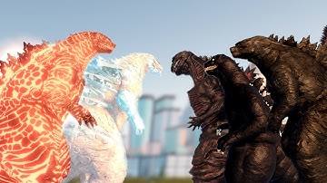 Burning Godzilla, Frostbite Godzilla vs Shin Godzilla, Heisei Godzilla, Godzilla - Kaiju Universe