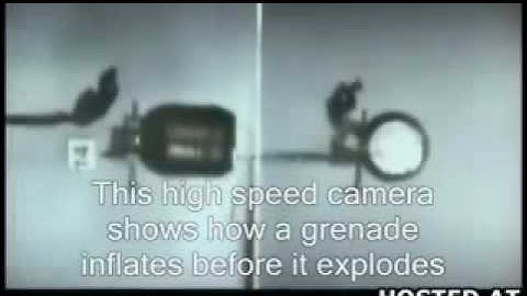 Ultra Slow Motion Footage of Grenade Exploding