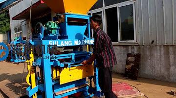 Hollow block making machine cement brick making machine QTF40-1 manual plant for sales in India