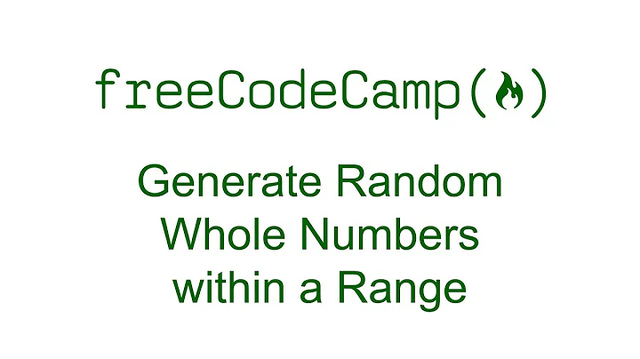 Generate Random Whole Numbers within a Range - Free Code Camp
