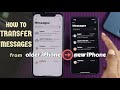 How to transfer text messages to new iPhone | Transfer messages from iPhone to iPhone with iCloud