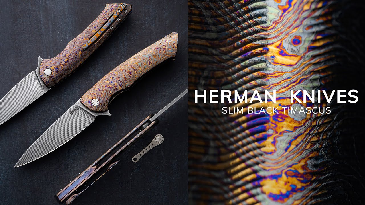 Buy FOLDING KNIFE FOLDER SLIM 17 ALLEIMA BLACK TIMASCUS FULL DRESS