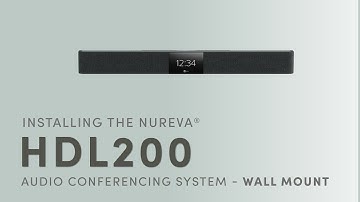 Installing the Nureva HDL200 audio conferencing system – wall mount