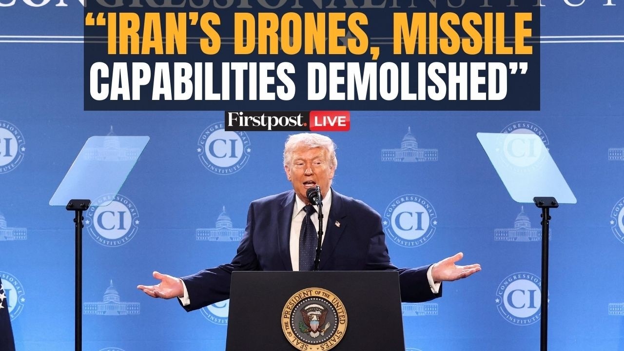 LIVE: Trump Defends US Operation in Iran at Republican Conference, Calls it a "Short-term Excursion"