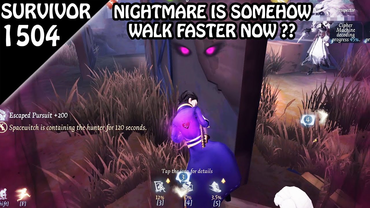 Kiting Nightmare is harder now - Survivor Rank #1504 (Identity v)