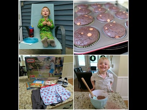 Vlog - Target Haul, Tug of war fun, chocolate muffins & morning talks with Cooper