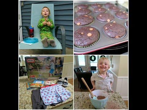 Vlog - Target Haul, Tug of war fun, chocolate muffins & morning talks with Cooper