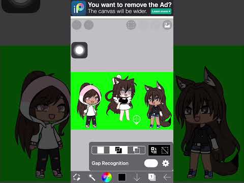 How to do rainbow outline on gacha life/capcut/ibispaintx