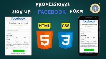 Professional Facebook Registration Page | UI Design | using HTML & CSS #html #css #facebook