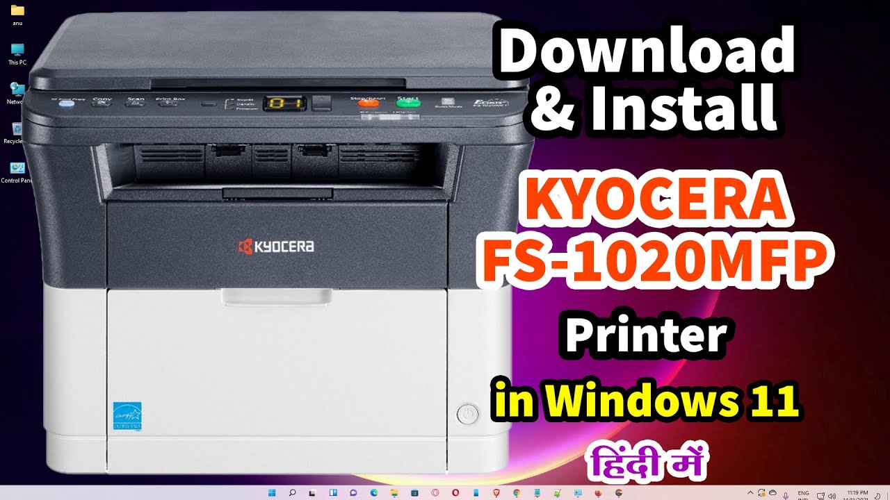 How to & Install FS-1020MFP Printer Driver in Windows 11 or Laptop - Hindi - YouTube