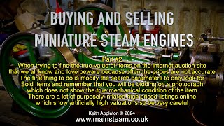 Thumbnail for BUYING AND SELLING MINIATURE STEAM ENGINES - PART #2