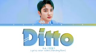 D.O. (디오) - "Ditto" ai Cover LYRICS COLOR CODED (HAN/ENG/ROM)
