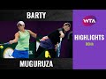 Ashleigh Barty vs. Garbiñe Muguruza | 2020 Doha Quarterfinal | WTA Highlights