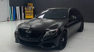 Mercedes Maybach Wrapped in Avery Denison Satin Black