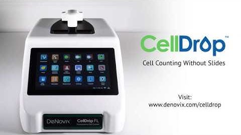 DeNovix: CellDrop Slide-Free Cell Counter