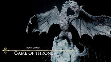 Sculpting Death Dragon from Game of Thrones in Monster Clay | Timelapse