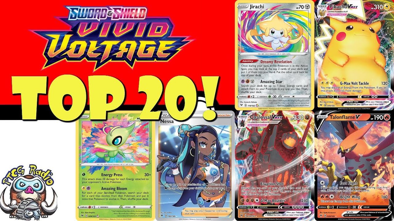 Top Pokemon Cards From Vivid Voltage New Sword Shield Expansion Youtube