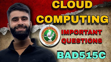 Cloud Computing Important Questions Vtu | BAD515C