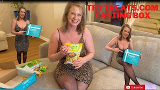 Tasting Reaction Video To Unboxing Trytreats Treat Box Discount Code Short Dress Nylon Pantyhose