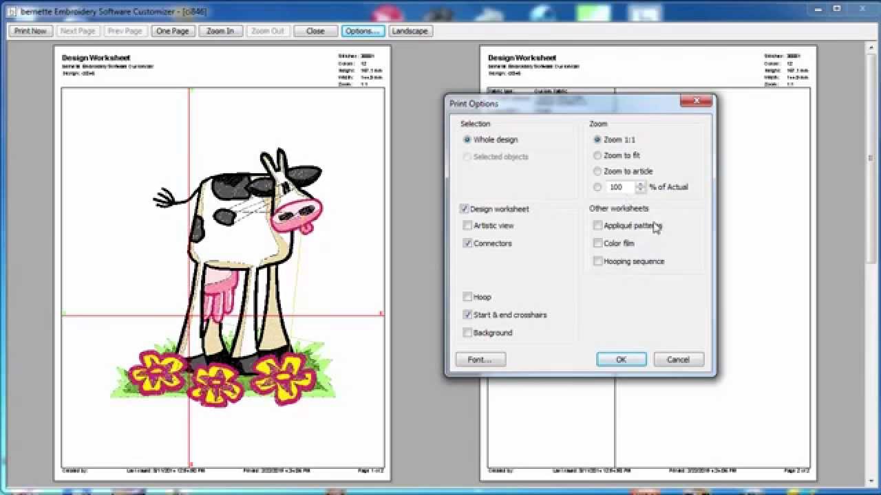 Bernette Embroidery Software Customizer Working With Designs Youtube Bernette Embroidery Software Customizer Working With Designs Youtube