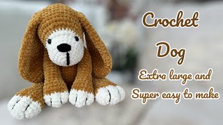 Crochet Dog 🐶/ Easy Amigurumi crochet dog/ crochet toy